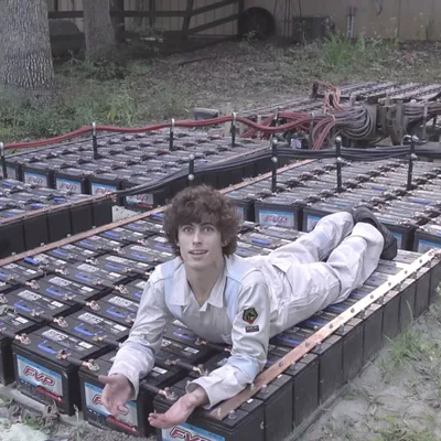 YouTube's 'Styropyro' Unleashes 400 Car Batteries for Extreme Current Experiments