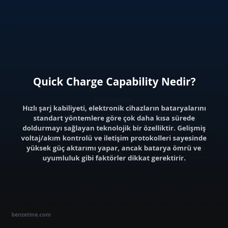 Quick Charge Capability Nedir?