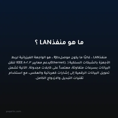 ما هو منفذ LAN؟