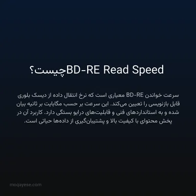 BD-RE Read Speed چیست؟
