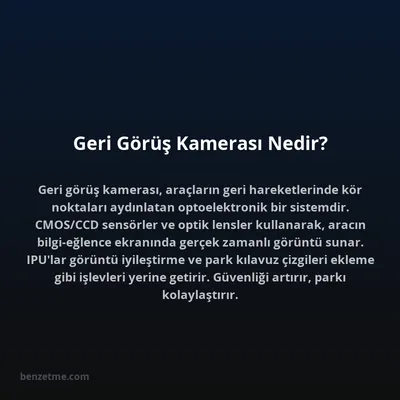 Geri Görüş Kamerası Nedir?