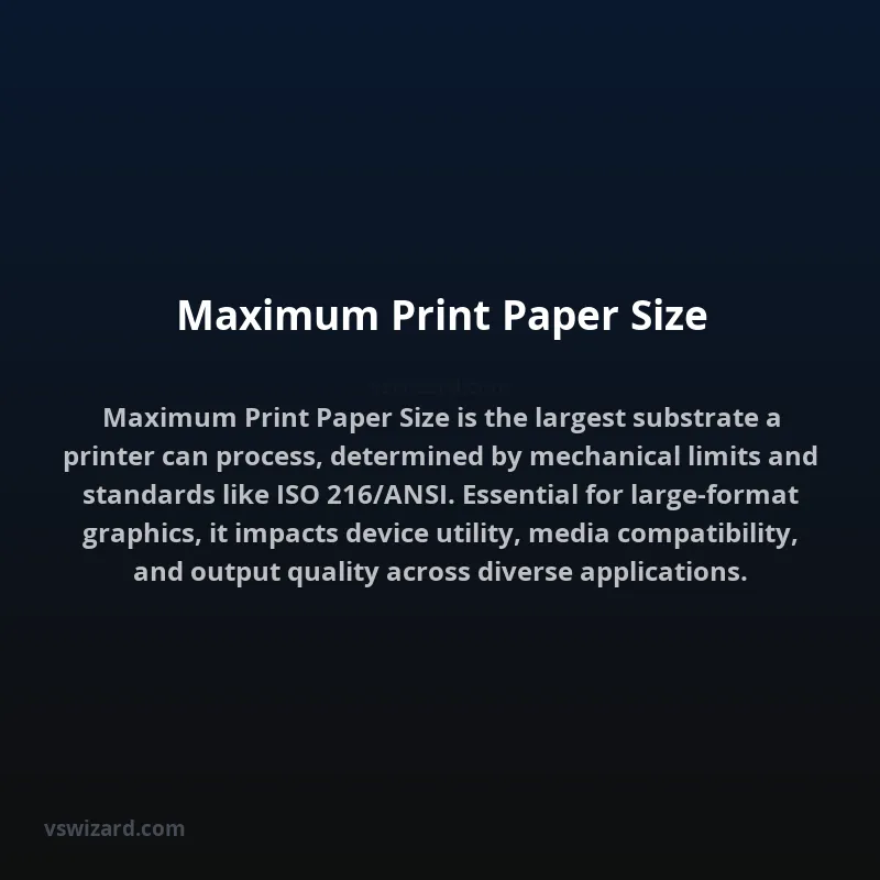 Maximum Print Paper Size