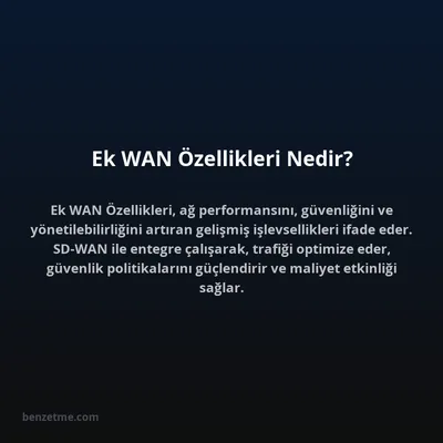 Ek WAN Özellikleri Nedir?