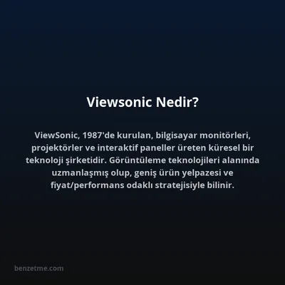 Viewsonic Nedir?
