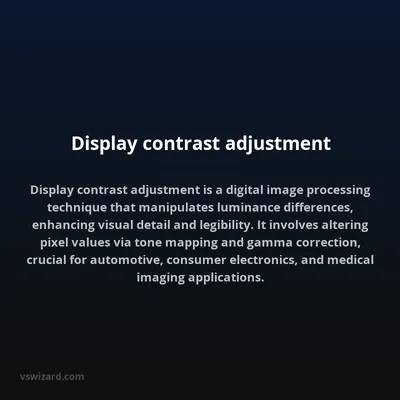 Display contrast adjustment
