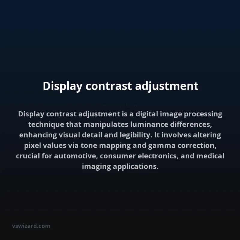 Display contrast adjustment