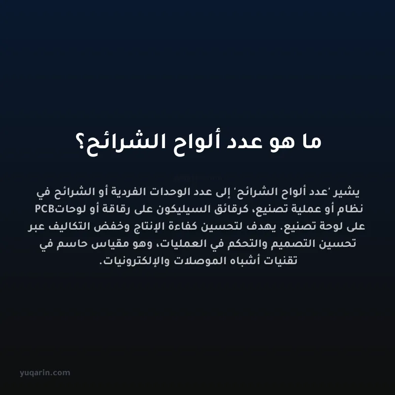 ما هو عدد ألواح الشرائح؟