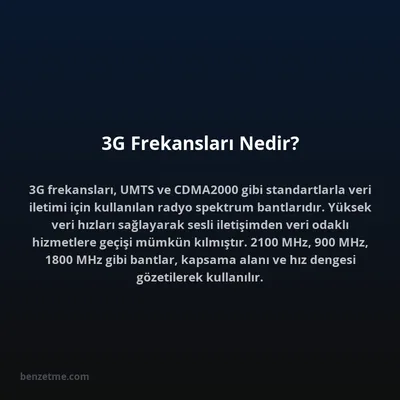 3G Frekansları Nedir?