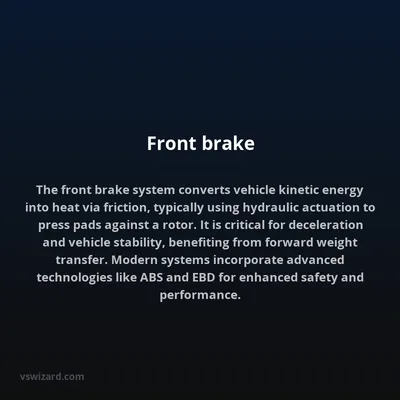 Front brake