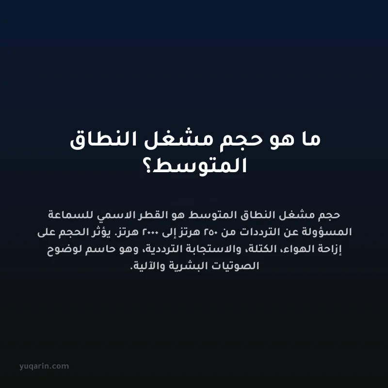 ما هو حجم مشغل النطاق المتوسط؟