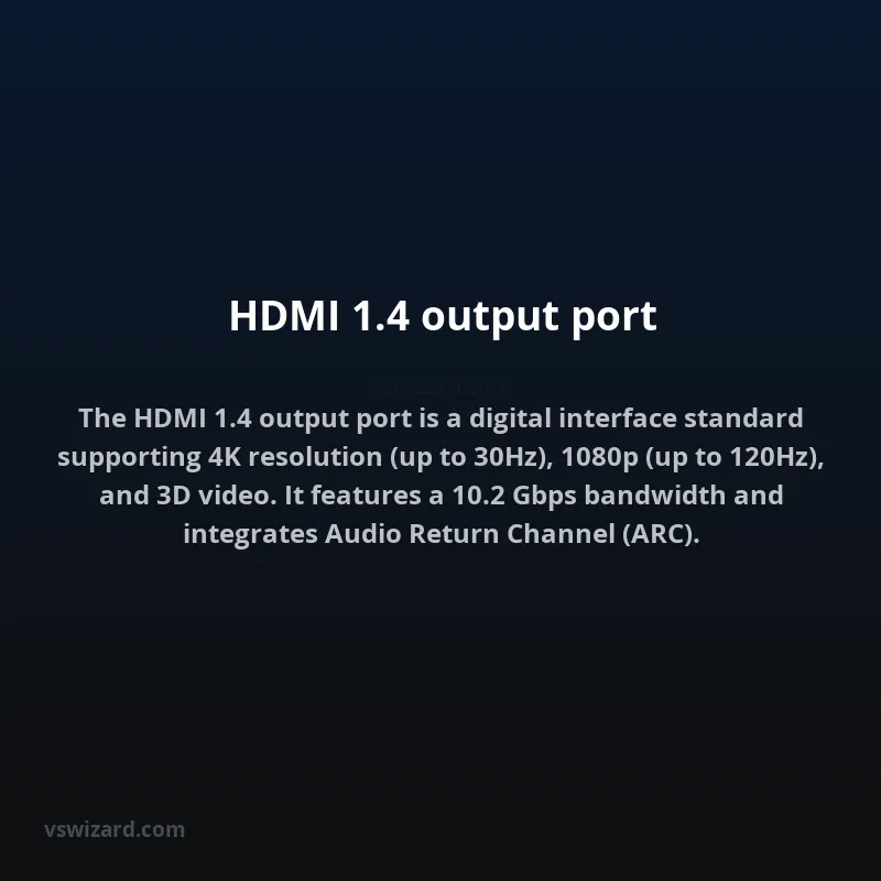 HDMI 1.4 output port