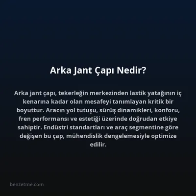 Arka Jant Çapı Nedir?