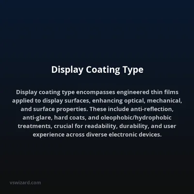 Display Coating Type