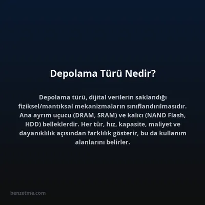 Depolama Türü Nedir?