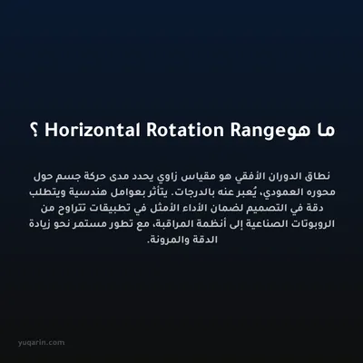 ما هو Horizontal Rotation Range؟