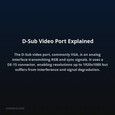 D-Sub Video Port Explained