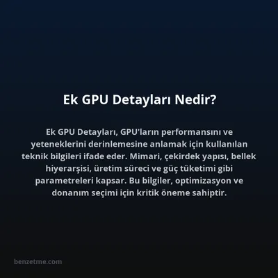 Ek GPU Detayları Nedir?