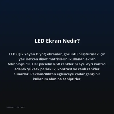 LED Ekran Nedir?