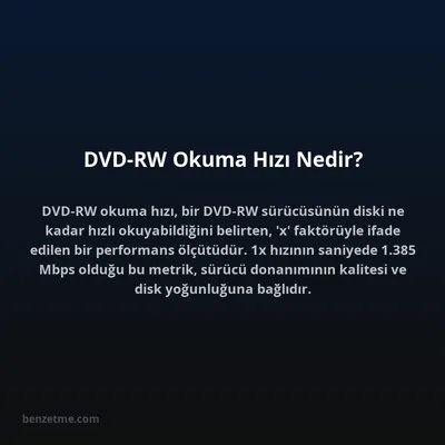 DVD-RW Okuma Hızı Nedir?