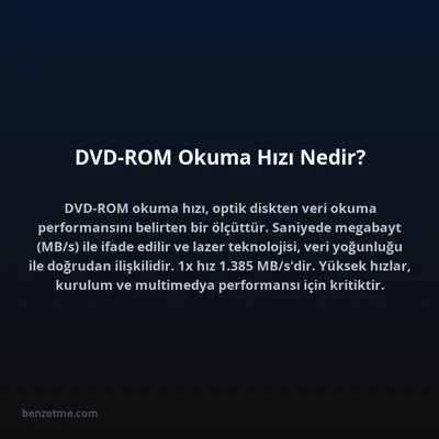 DVD-ROM Okuma Hızı Nedir?