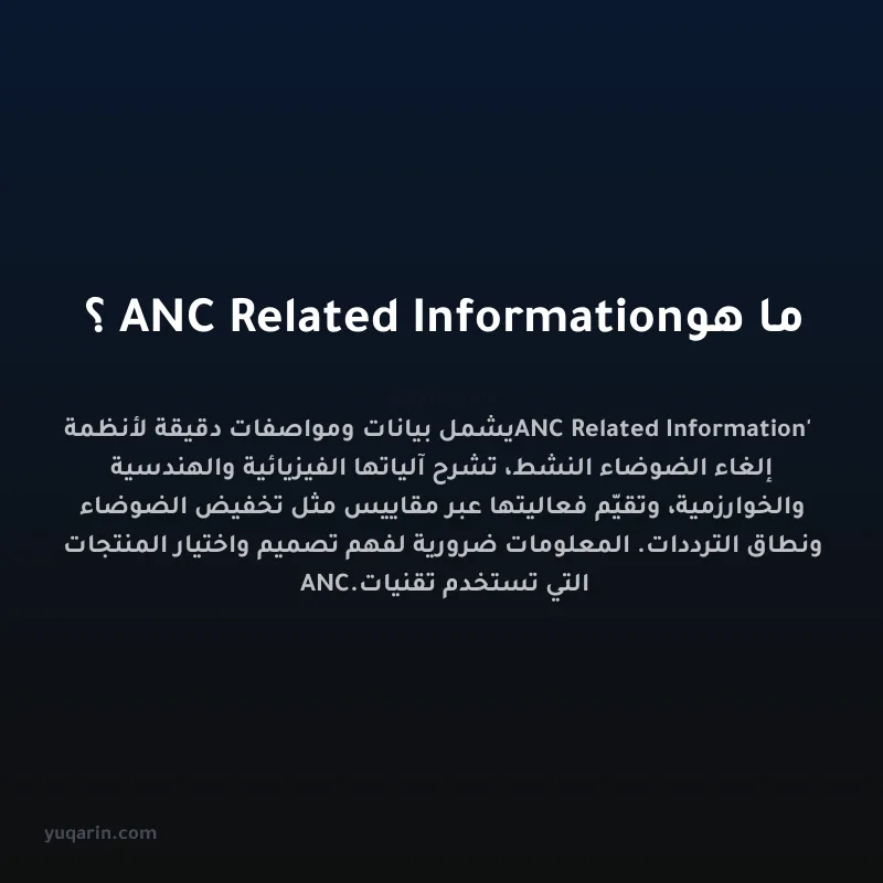 ما هو ANC Related Information؟