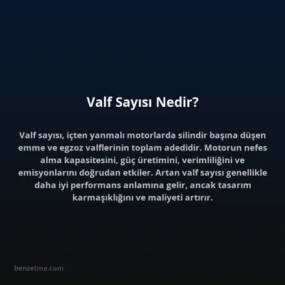 Valf Sayısı Nedir?