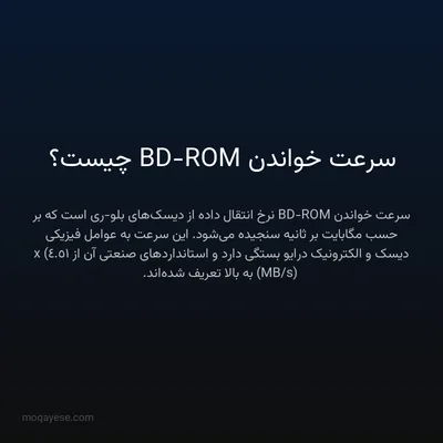 سرعت خواندن BD-ROM چیست؟