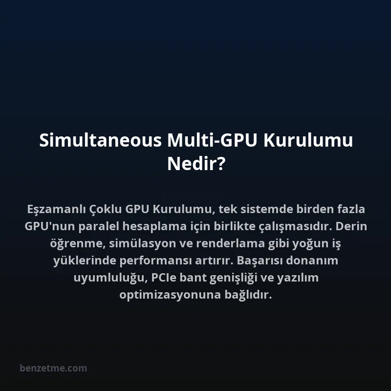 Simultaneous Multi-GPU Kurulumu Nedir?