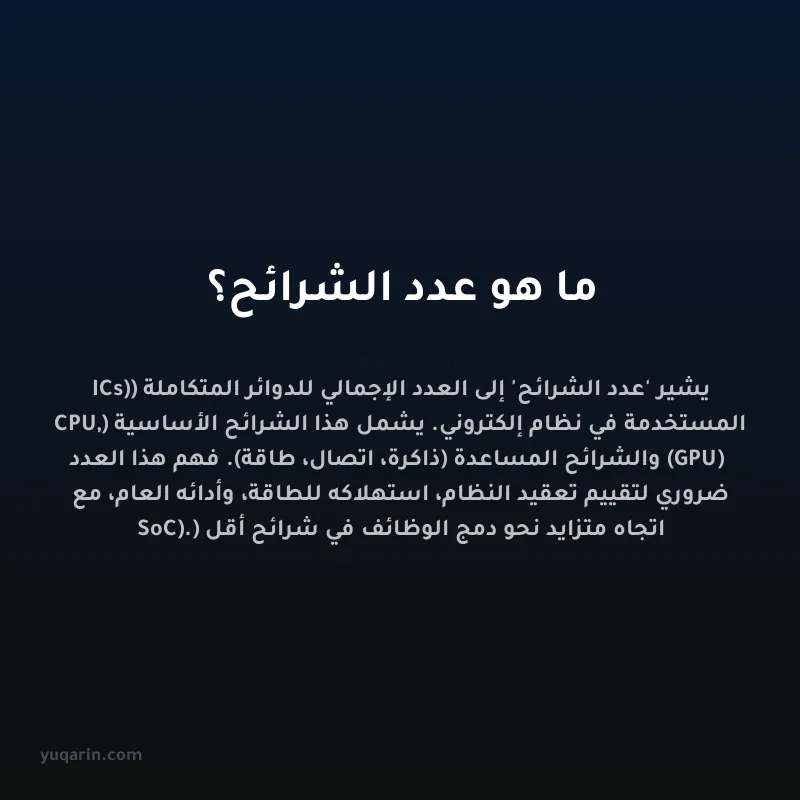 ما هو عدد الشرائح؟