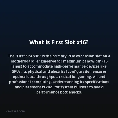 What is First Slot x16?