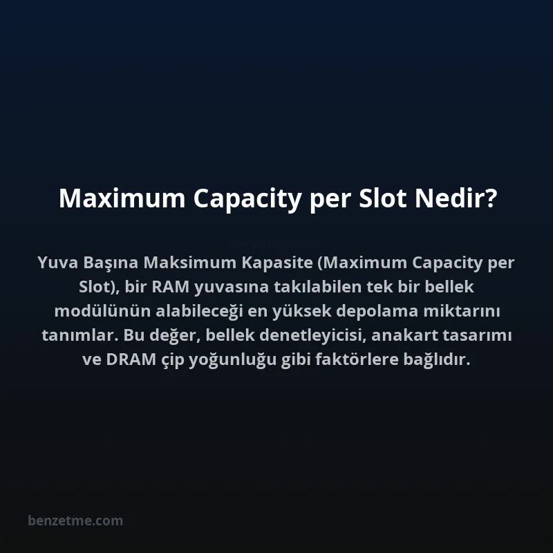 Maximum Capacity per Slot Nedir?