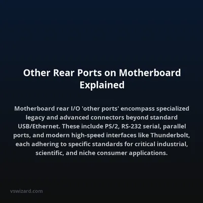 Other Rear Ports on Motherboard Explained
