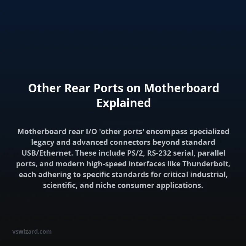 Other Rear Ports on Motherboard Explained