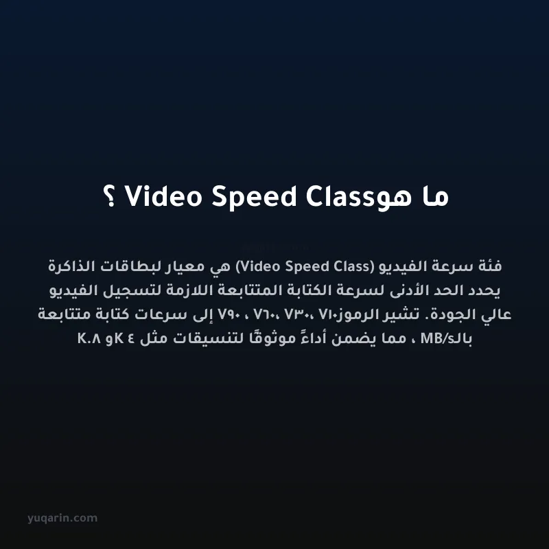 ما هو Video Speed Class؟