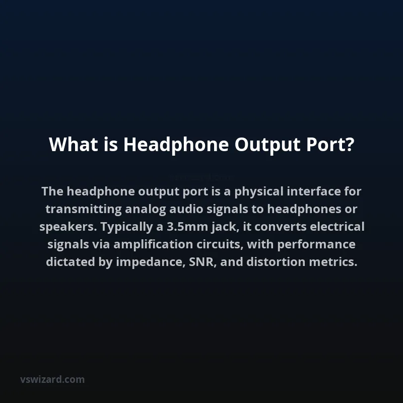 What is Headphone Output Port?