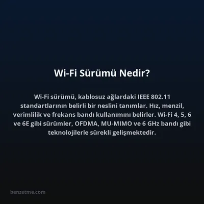 Wi-Fi Sürümü Nedir?