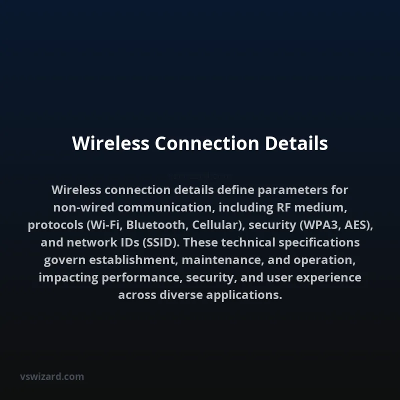 Wireless Connection Details
