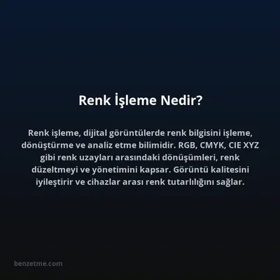 Renk İşleme Nedir?