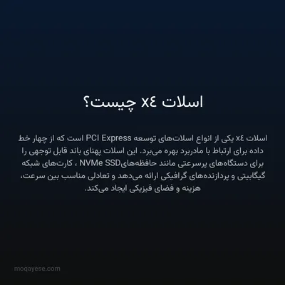 اسلات x4 چیست؟