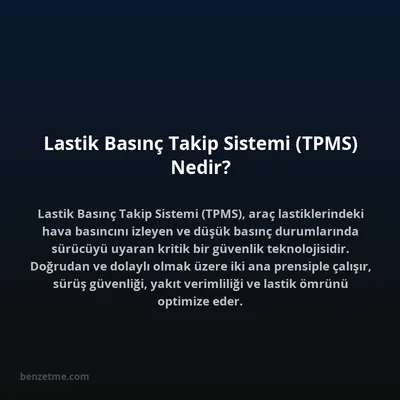 Lastik Basınç Takip Sistemi (TPMS) Nedir?