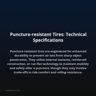 Puncture-resistant Tires: Technical Specifications