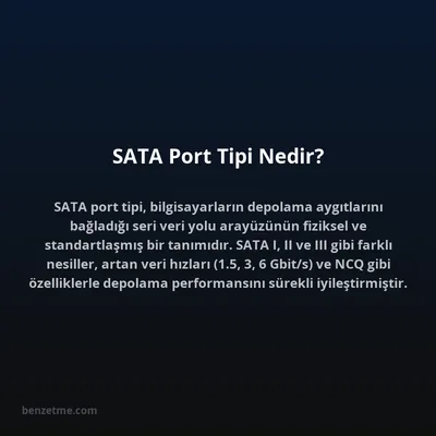 SATA Port Tipi Nedir?