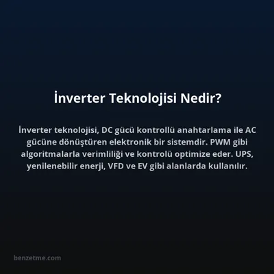 İnverter Teknolojisi Nedir?