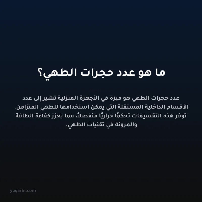 ما هو عدد حجرات الطهي؟