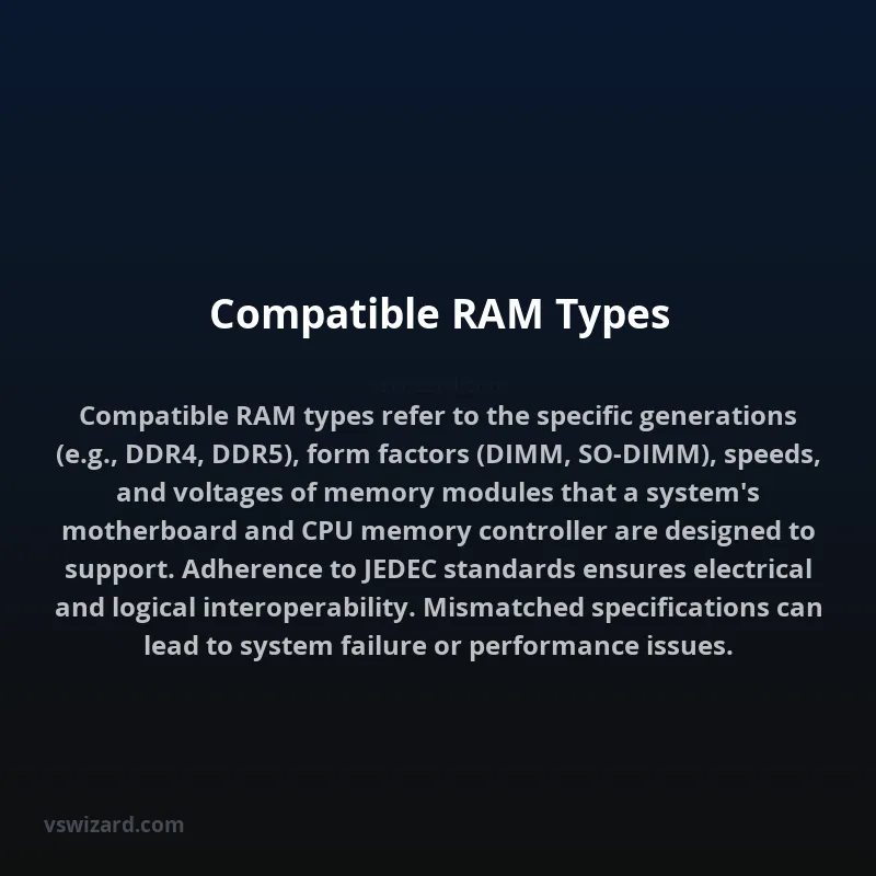 Compatible RAM Types