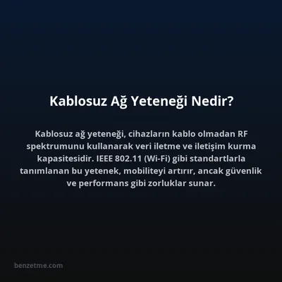 Kablosuz Ağ Yeteneği Nedir?