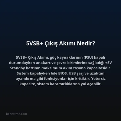 5VSB+ Çıkış Akımı Nedir?
