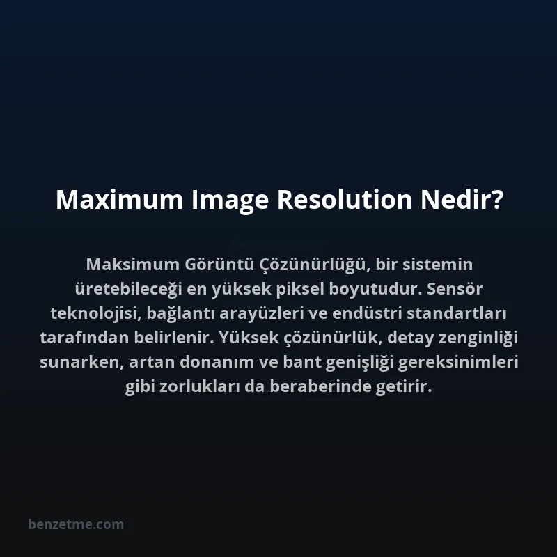 Maximum Image Resolution Nedir?