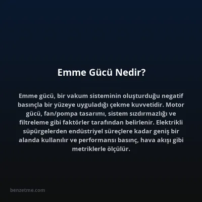 Emme Gücü Nedir?