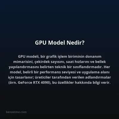 GPU Model Nedir?
